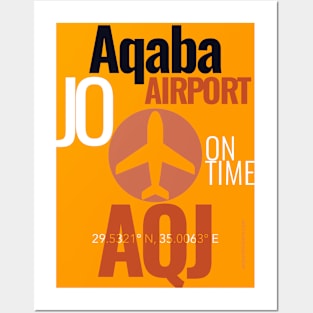 Aqaba AQJ airport Posters and Art